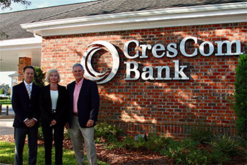 CresCom Commercial Bank President J. Huggins, HGTC President Marilyn Fore, HGTC Foundation President & CEO Neyle Wilson