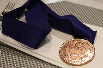Close up of Jefferson Award