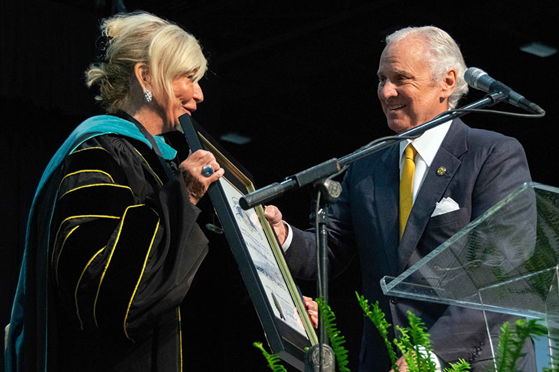 Dr. Fore receives Order of the Palmetto from Gov. McMaster