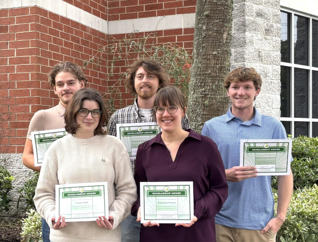 HGTC Forestry and Wildlife Students Awarded Georgetown Soil & Water Conservation District Scholarships