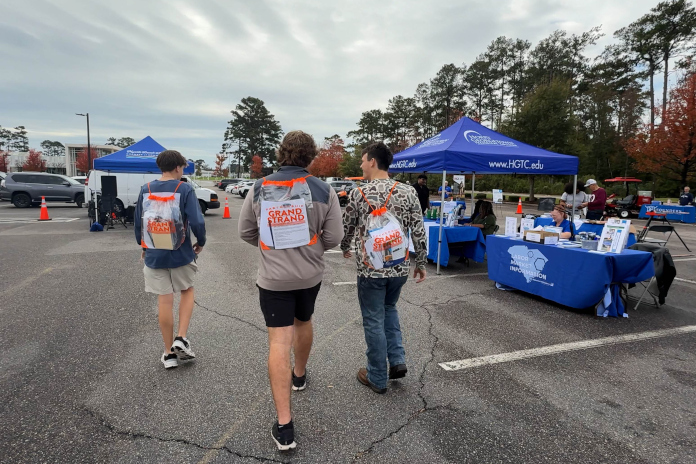 Students explore career opportunities and connect with local business and industry representatives during the 2025 Build Something Amazing event at Horry-Georgetown Technical College's Grand Strand Campus.