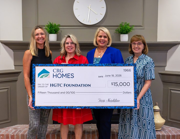 CRG Homes Invests $15,000 in HGTC Foundation to Support Student Success