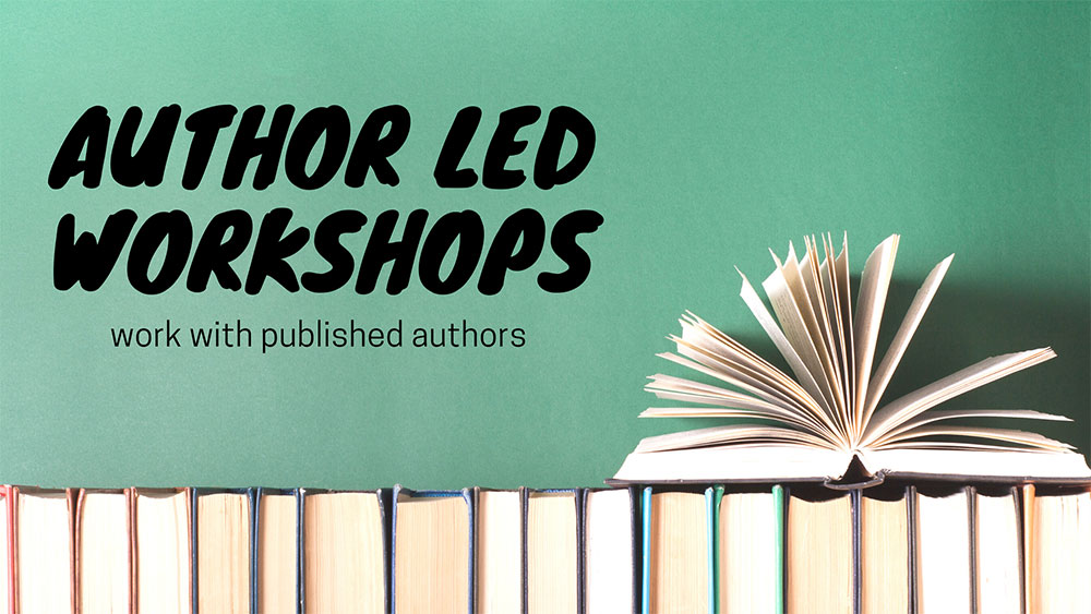 Author LED Workshops. Work with published authors.